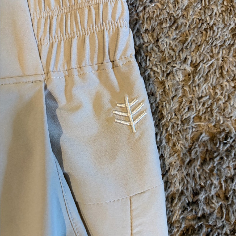 Women's Medium Coolipar Khaki Travel Pants UPF 50+ - Picture 4 of 11